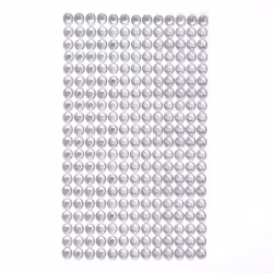 Strasstenar 6 mm - silver