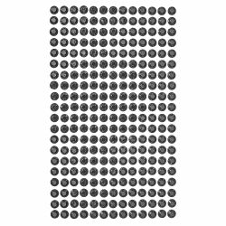 Strasstenar 6 mm - svart