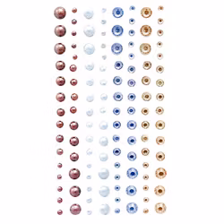 Pearls & strasstenar mix - Azure spice