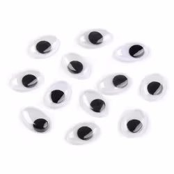 Ovala ögon 15 mm (50 st)