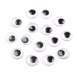 Självhäftande ögon 12 mm (50 st)
