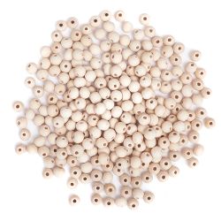 Runda träpärlor 8 mm (300 st)