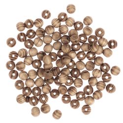 Träpärlor av tall 10 mm - ljus (100 st)