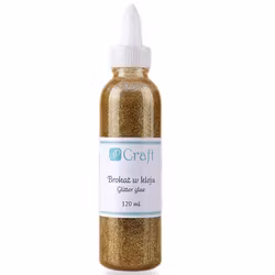 Glitterlim - guld (120 ml)