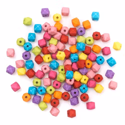 Oktagonpärlor 8 mm - multi (95 st)
