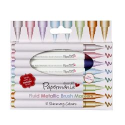 Papermania Metallic Brush Markers (8 st)