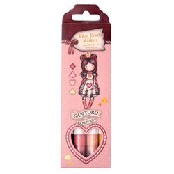 Gorjuss Wonderland Brush Pens - Reds/Pink/Yellow (4 st)