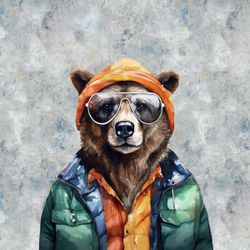Joggingtyg Tuff björn (55 x 75 cm)