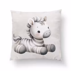Bomullsväv Gosezebra (38 x 38 cm)