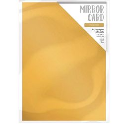 Mirror card A4 - Satin honey gold (5 st)