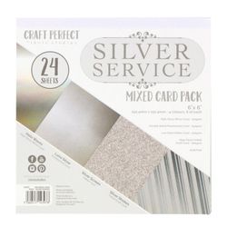 Pappersblock 15 x 15 cm - Silver Service