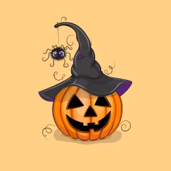 Joggingtyg Halloweenpumpa (40 x 50 cm)