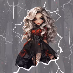 Joggingtyg Goth blond (40 x 50 cm)