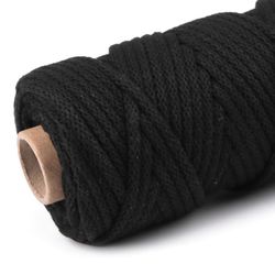 Bomullssnodd 5 mm - svart