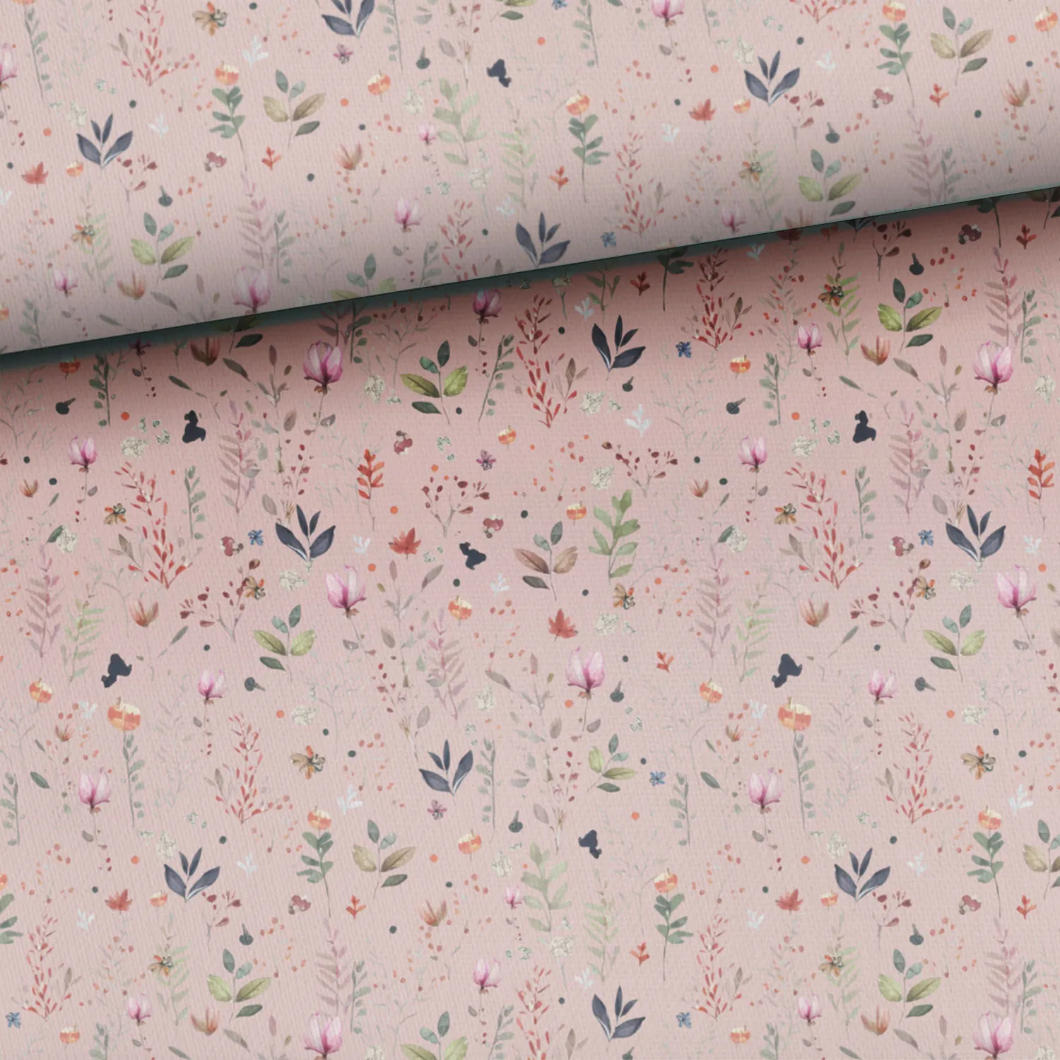 Joggingtyg Ängsblom rosa - Happy Hobby – Köp tyger, Scrapbooking ...