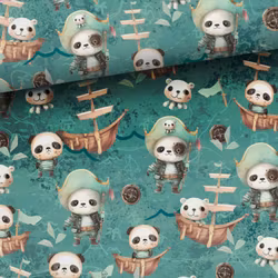 Bomullsväv Piratpandor