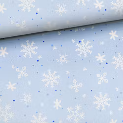 Joggingtyg Snöflingor ljusblå