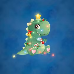 Joggingtyg Juldinosaur (40 x 50 cm)