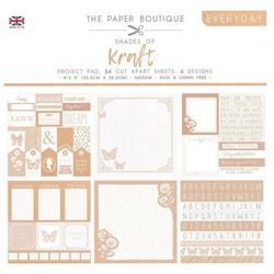 Project pad 20 x 20 cm - Shades of kraft