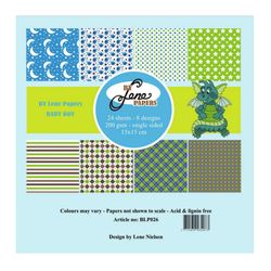 Papper 15 x 15 cm - Baby boy