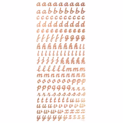 Stickers - bokstäver rose