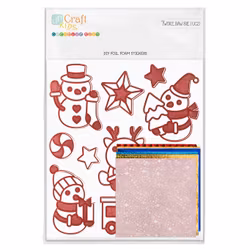 Pysselset: Dekorera foam stickers - snögubbe