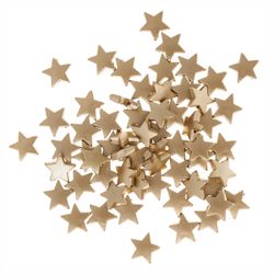 Stjärnpärlor 15 mm - guld (60 st)