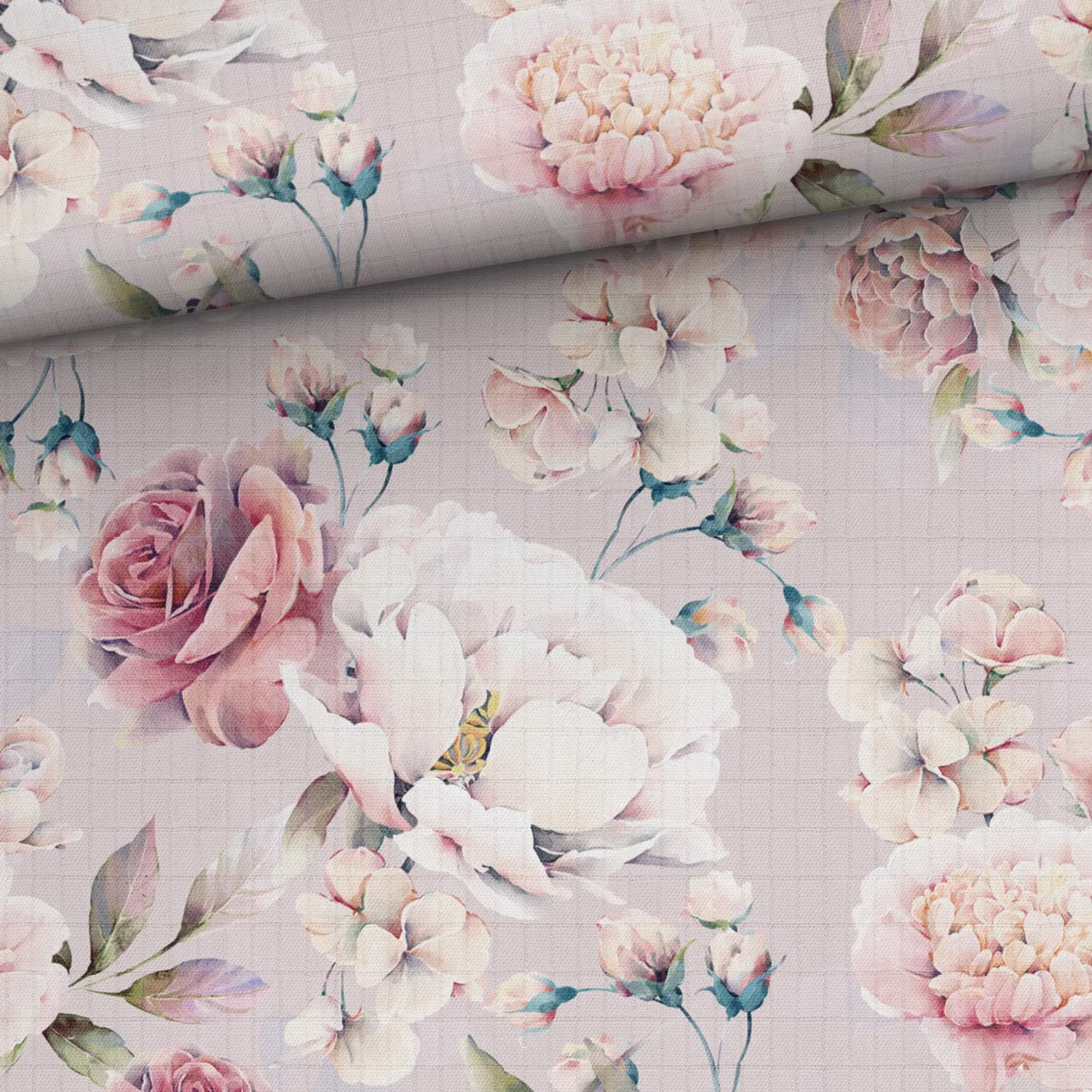 Bambumuslin Gammelrosa rosor - Happy Hobby – Köp tyger, Scrapbooking ...