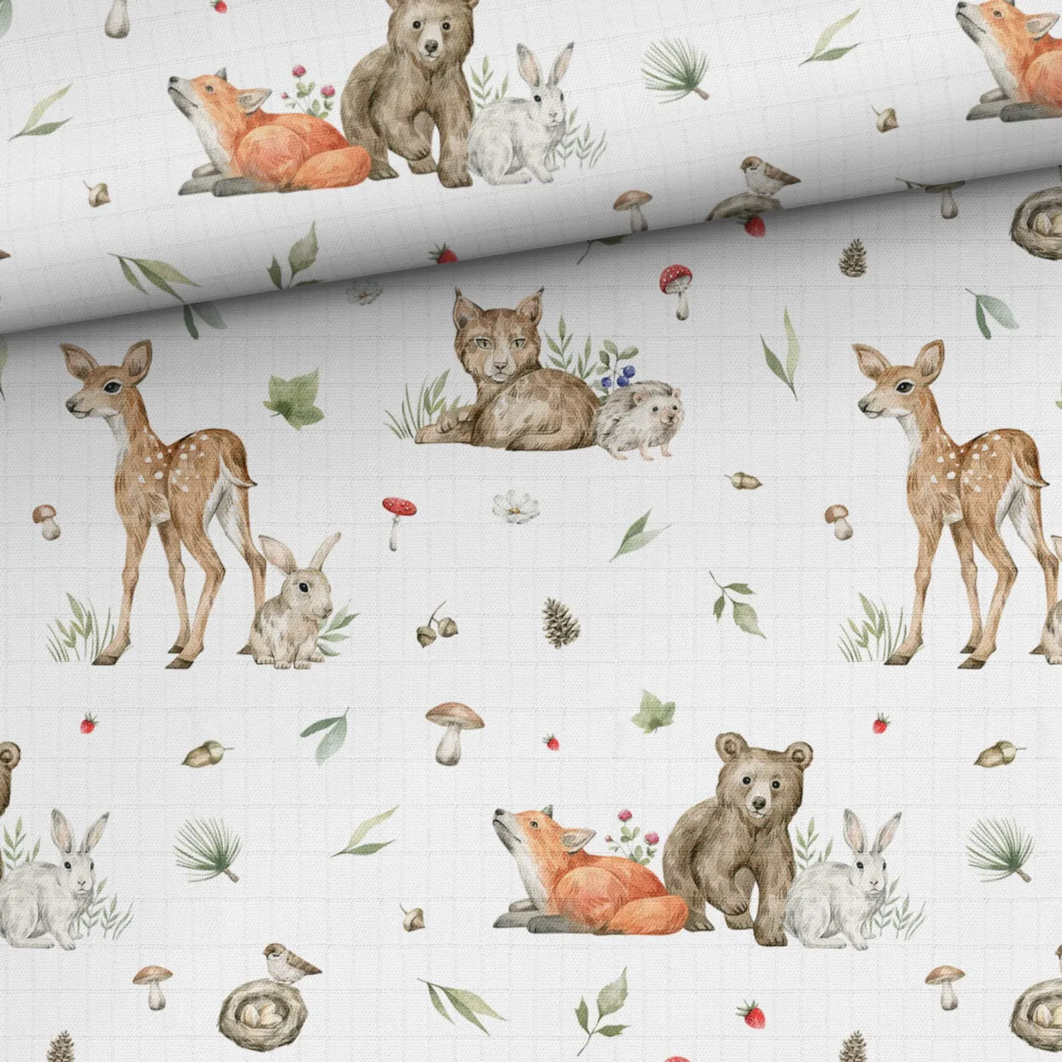 Bambumuslin Höstvänner - Happy Hobby – Köp tyger, Scrapbooking ...