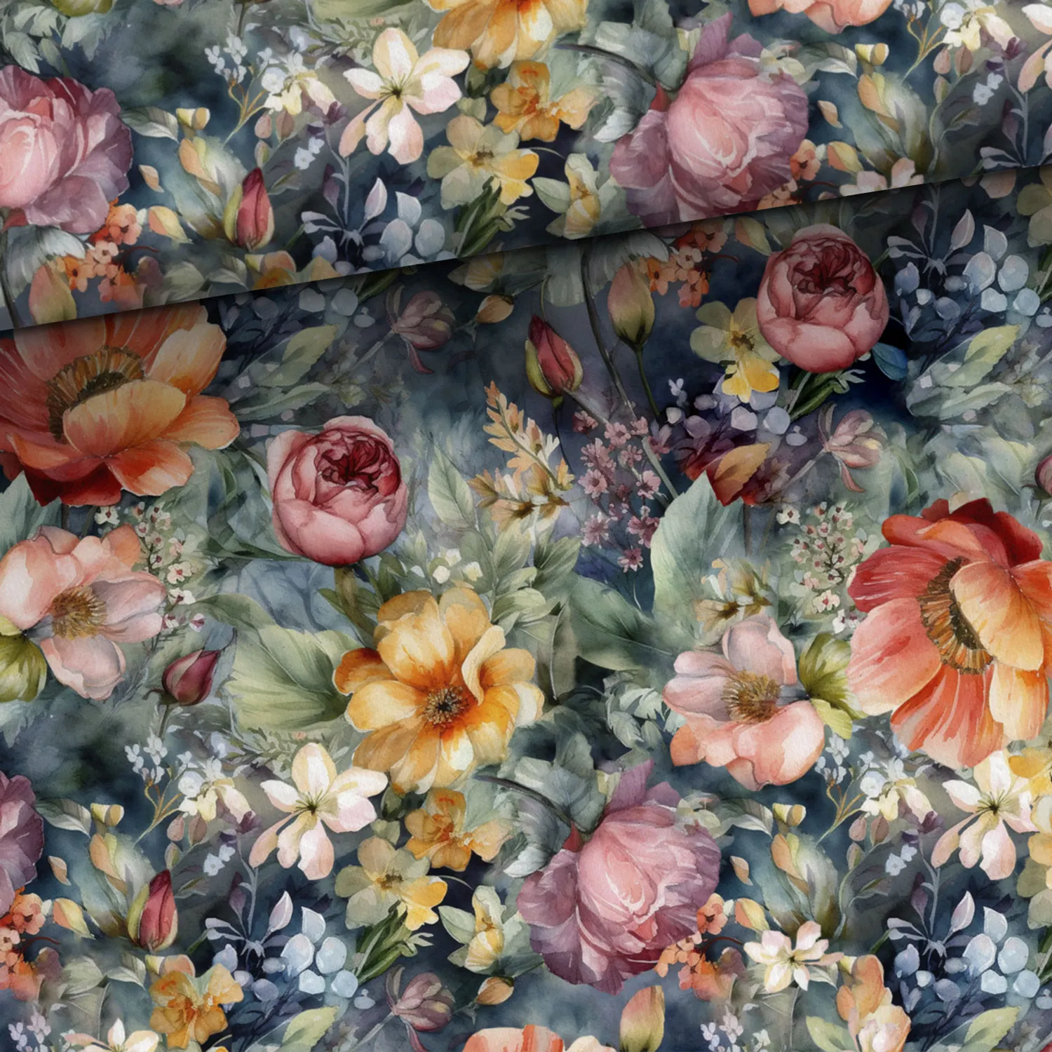 Bambuväv Vackra blommor - Happy Hobby