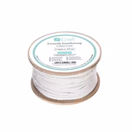 Makramégarn 2 mm - ljusbeige (10 m)
