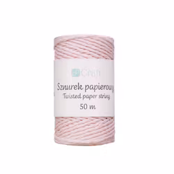 Papperssnöre - ljusrosa (50 m)