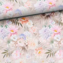 Joggingtyg Ljuvliga blommor beige