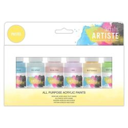 Akrylfärg set - pastels (6 x 59 ml)