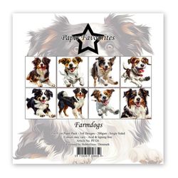 Papper 15 x 15 cm - Farm Dogs