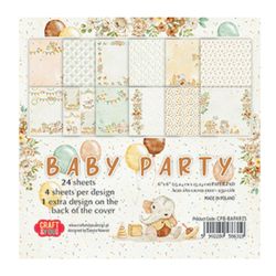 Pappersblock 15 x 15 cm - Baby Party