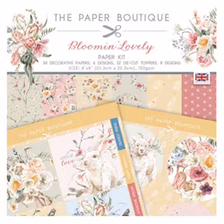 Paper kit 20 x 20 cm - Bloomin Lovely