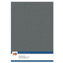 Linen cardstock A4 - Dark grey (10 st)