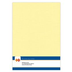 Linen cardstock A4 - Light yellow (10 st)