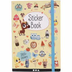 Bok med stickers