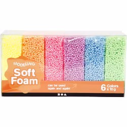 Soft Foam lera - neon (6 x 10 g)