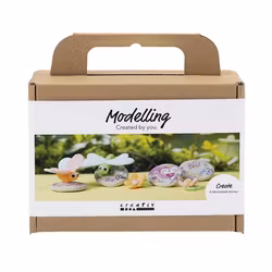 Mini DIY kit modellera - Stenar med insekter