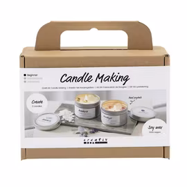 DIY kit ljustillverkning - Sojaljus med kristaller