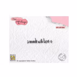 Clear stamp - Made with Love
