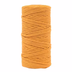 Makramégarn 3 mm - senapsgul (100 m)