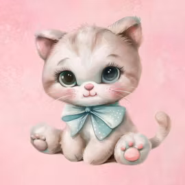 Joggingtyg Munter katt (40 x 50 cm)