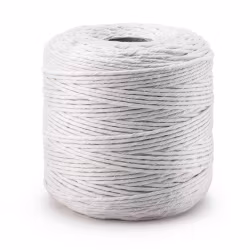 Makramégarn 2 mm - naturvit (300 m)