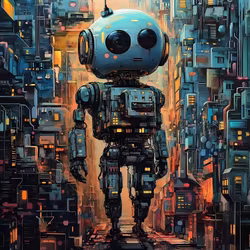 Joggingtyg Robot (55 x 75 cm)