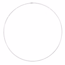 Metallring 30 cm - silver