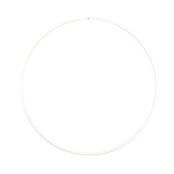 Metallring 25 cm - vit